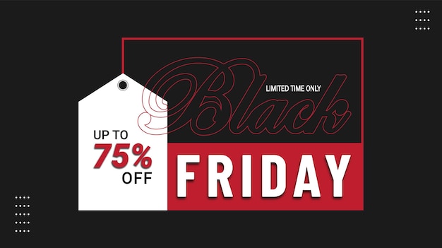 Black friday sale banner background