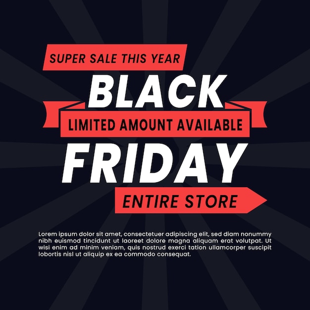 Black friday sale banner Black friday sale background Black friday sale template