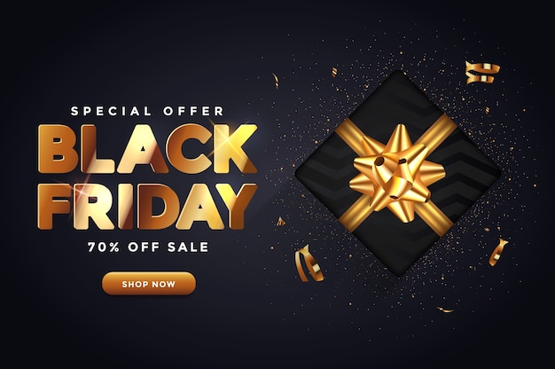 Black Friday sale banner concept