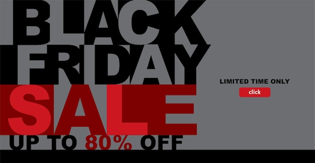 Black friday, sale, banner design template, limited time only, abstract background, vector.