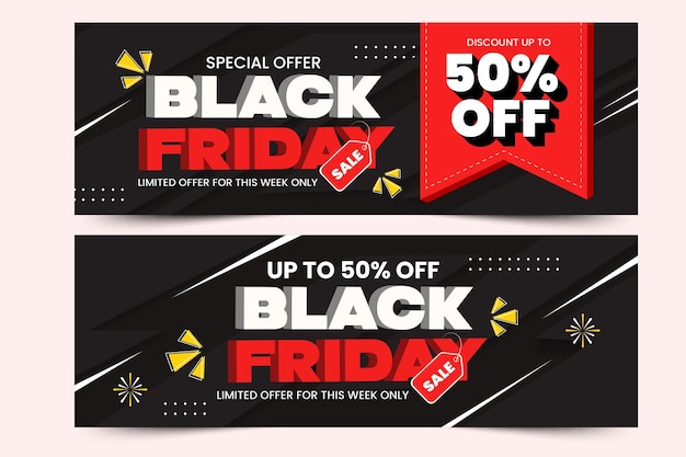 Black Friday sale banner design template