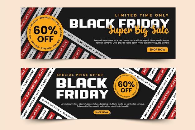 Black Friday sale Banner design template