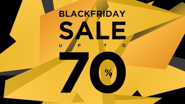 Vector black friday sale banner design template