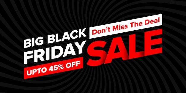 Black friday sale banner design