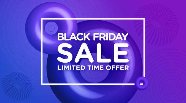 Black friday sale banner design