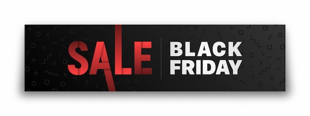 Banner di vendita del black friday.