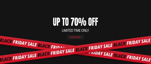 Fondo di sconto dell'insegna di vendita del black friday con il vettore della burocrazia