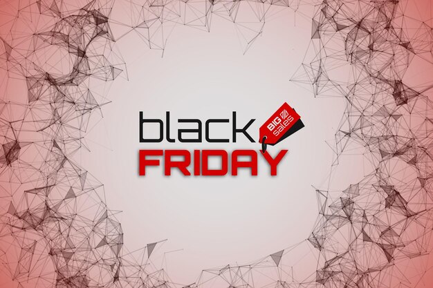 Vector black friday sale banner grote procentuele kortingen