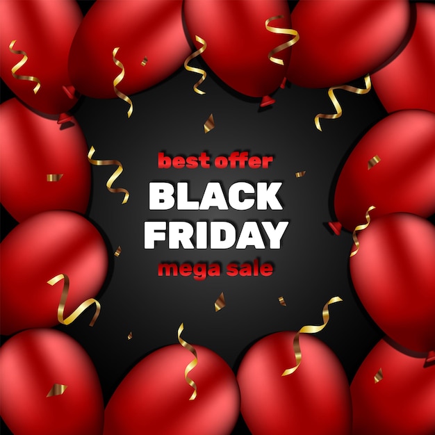 Black Friday. Sale banner. Huge Discount banner.