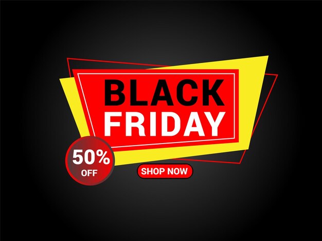 Black Friday Sale Banner Inscription Design Template Black Friday Banner Friday Big Sale