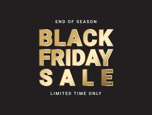 Black friday sale banner layout design template