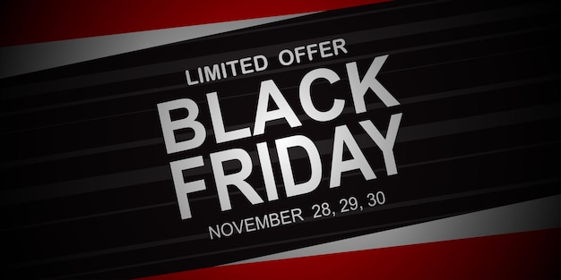 Black friday sale banner layout design