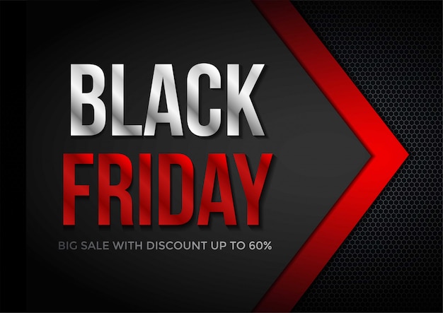 Black friday sale banner layout template 