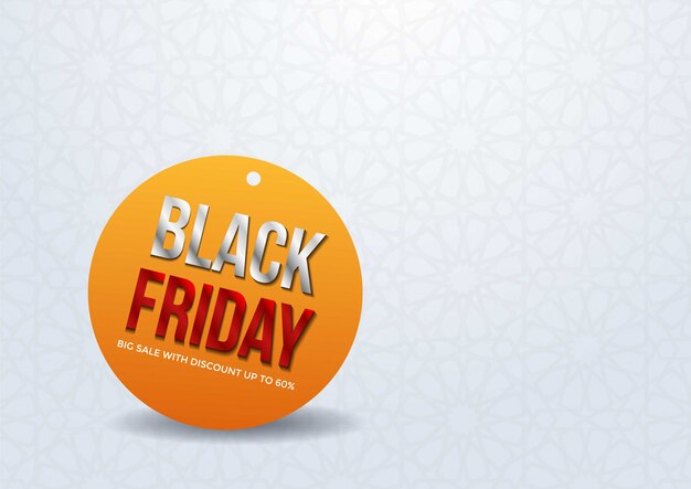 Black friday sale banner layout template