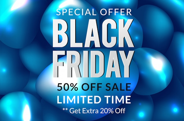 Black friday sale banner layout