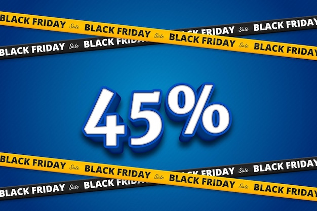 Black Friday Sale Banner Offer 45 off