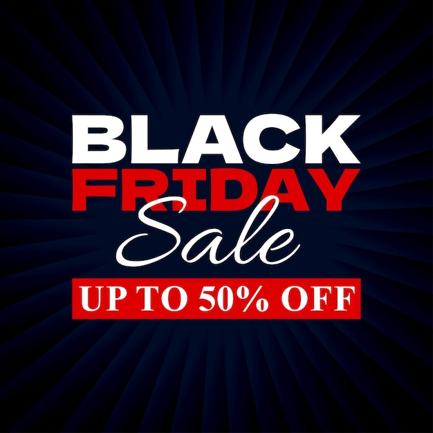 Black friday sale banner offer banner template