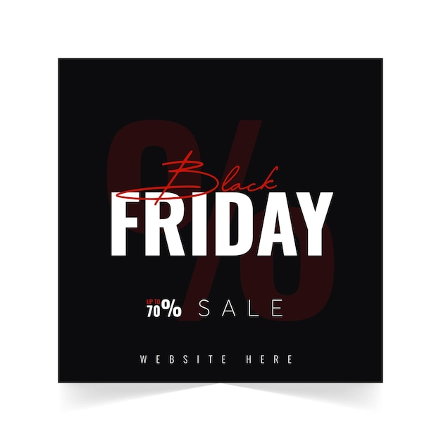 Black Friday Sale Banner Poster up To 70 Black Background Poster