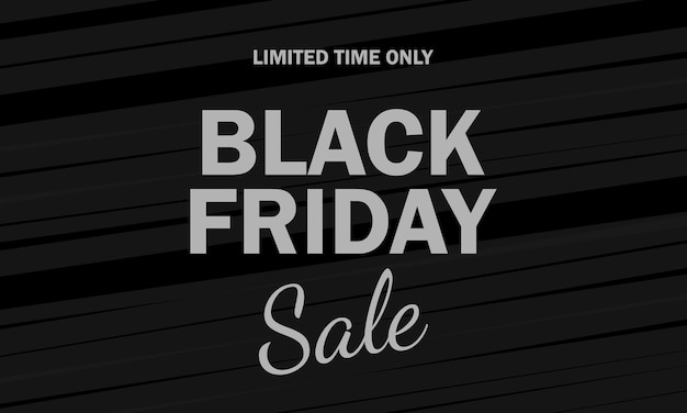 Black Friday sale banner.Sale offer price sign.Vector illustration.