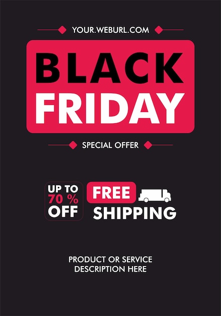 Black Friday Sale Banner Social Media Post Advertisements Insta Story