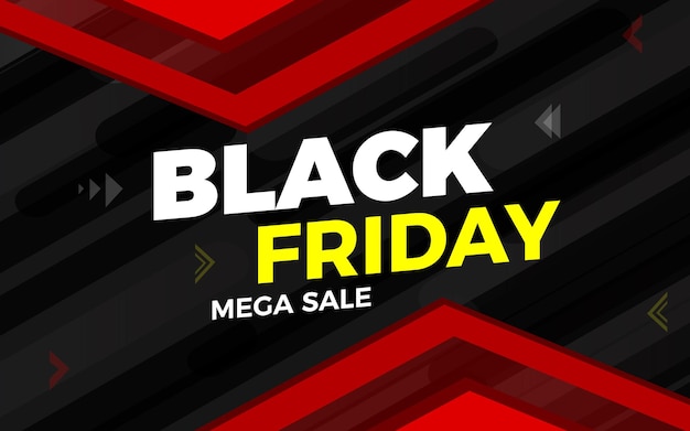 Modello di post sui social media per banner di vendita del black friday