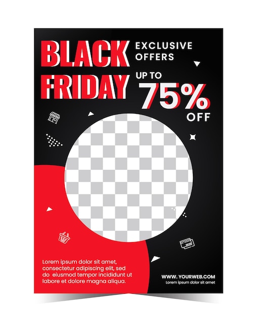 Vector black friday sale banner template black friday background