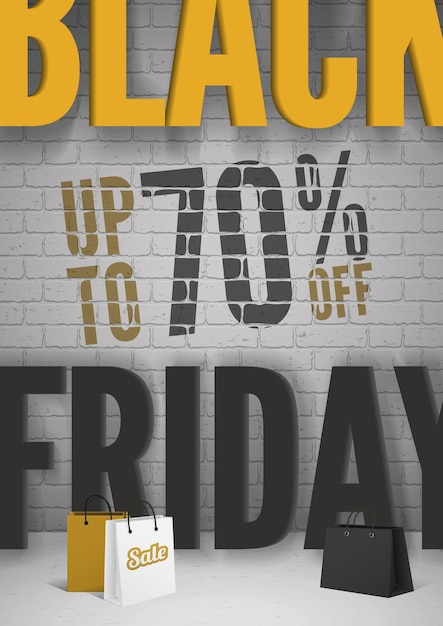 Vector black friday sale banner template. black and orange style for social media stories, card, flyer design vector illustration for marketing