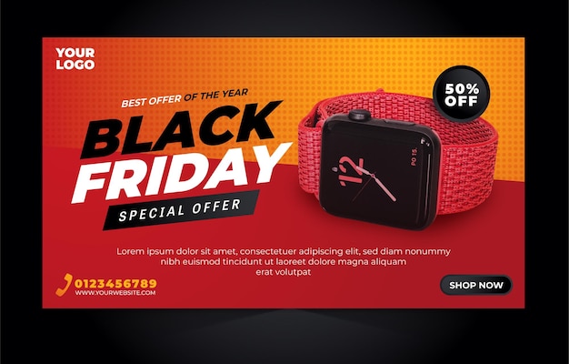 Black Friday Sale banner template design