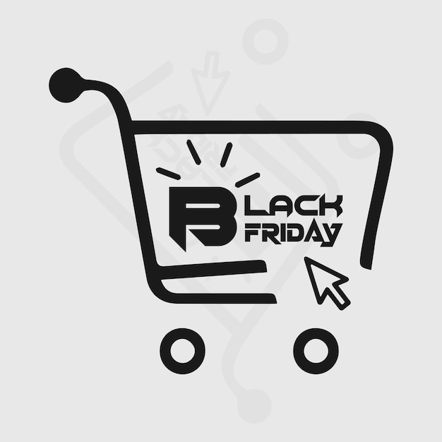 Vector black friday sale banner template vector illustration