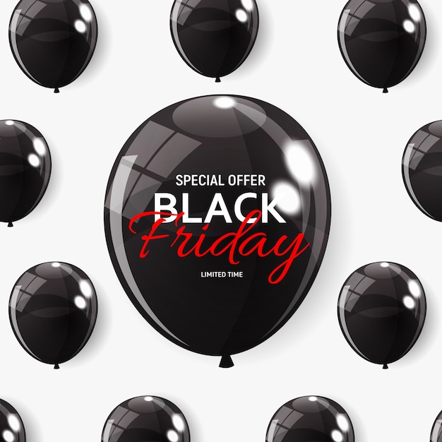 Vector black friday sale banner template