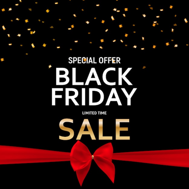 Black friday sale banner template.