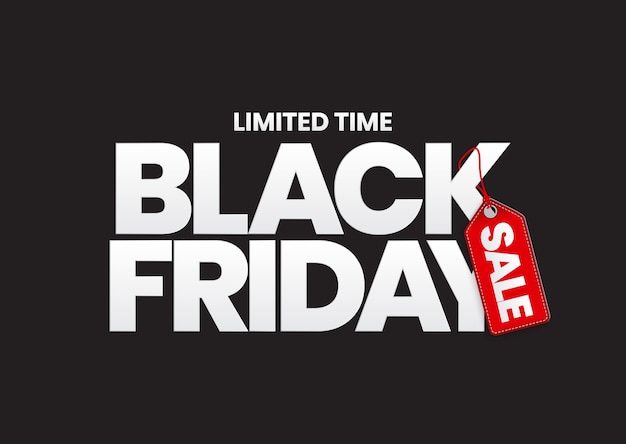 Vector black friday sale banner template.