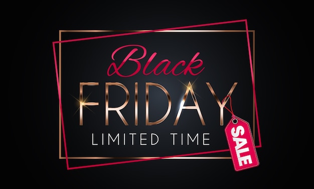 Black Friday Sale Banner Template.  