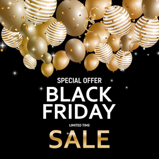 Black friday sale banner template.