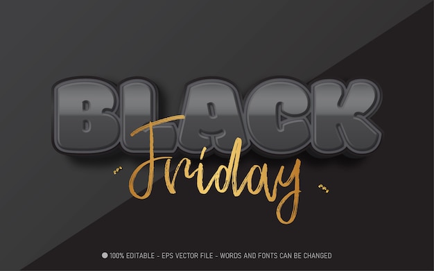 Vettore modello di banner di vendita del black friday