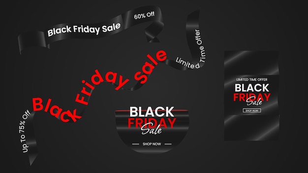 Black friday sale banner template