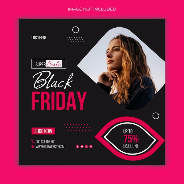 Black friday sale banner template