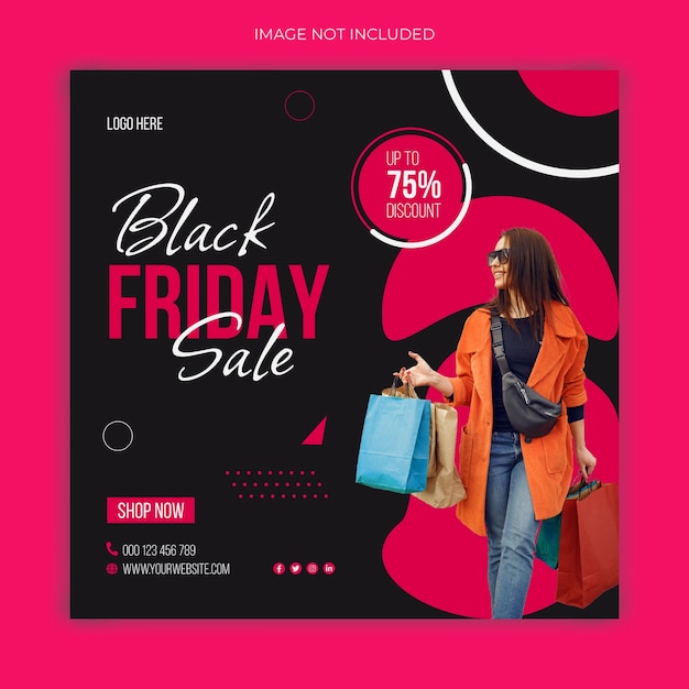 Black friday sale banner template