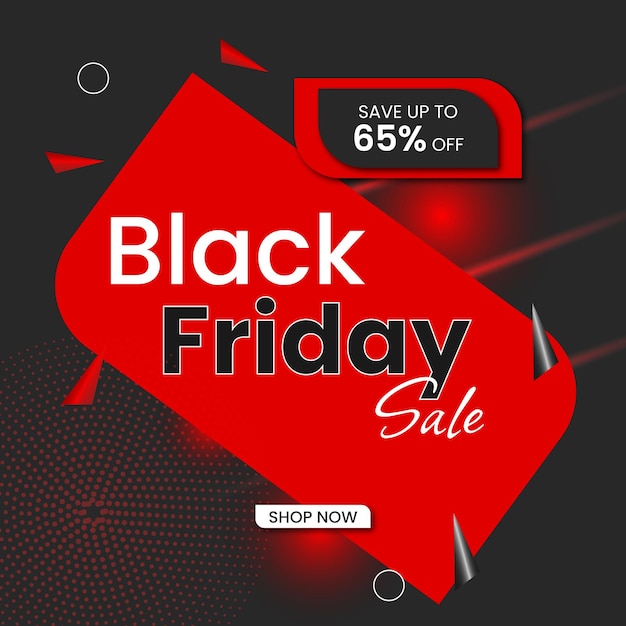 Black friday sale banner template