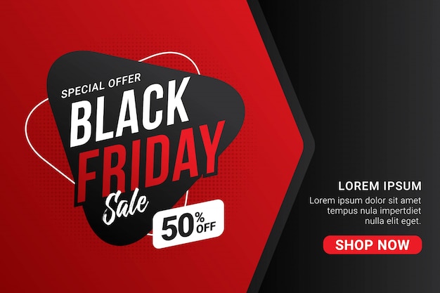 Black Friday sale banner template