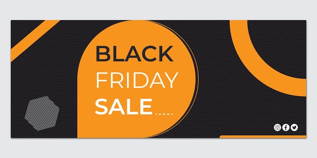 Black Friday sale banner template