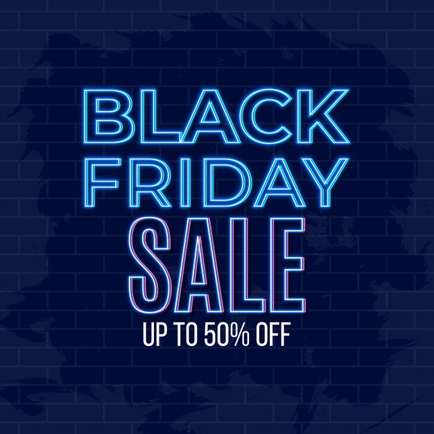 Vector black friday sale banner template