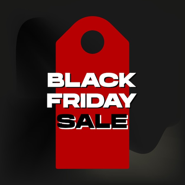 Black Friday Sale banner vector illusration. Modern minimal design with black, white, and typography