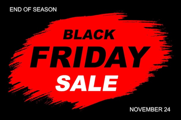 Black friday sale banner Vector illustration