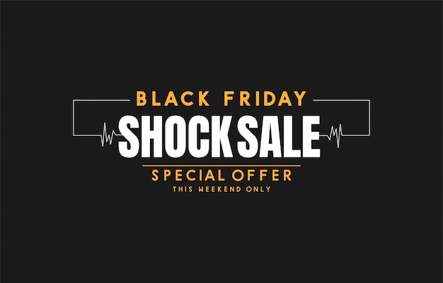 Black friday sale banner vector