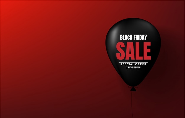 Black friday sale banner vector