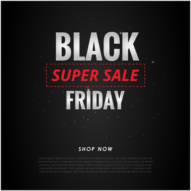 Vector black friday sale banner