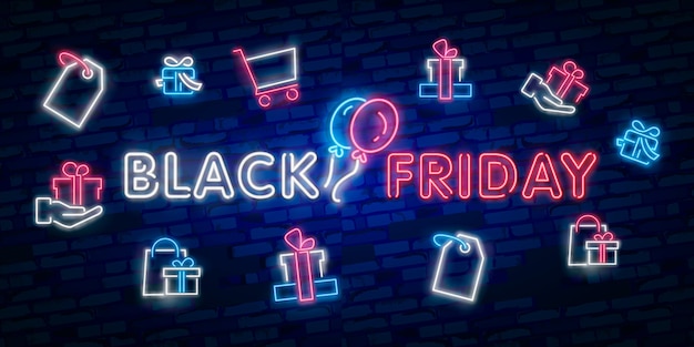 Banner di vendita di black friday