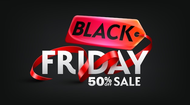 Vector black friday sale banner