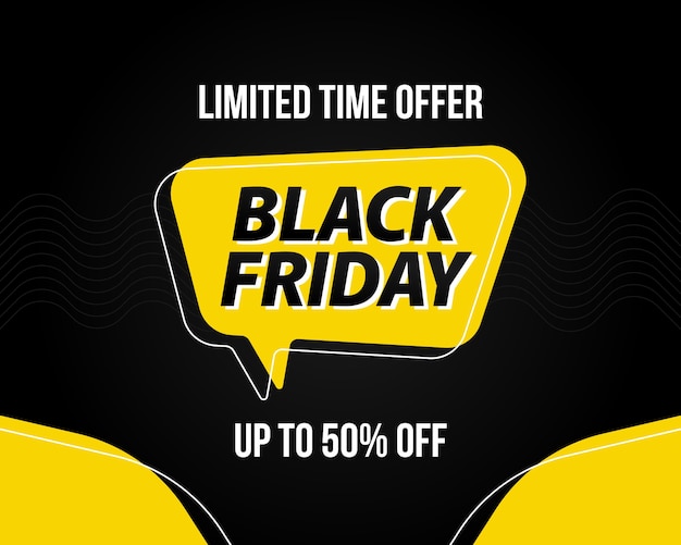 Vector black friday sale banner